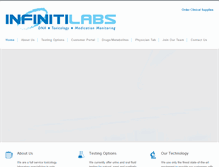 Tablet Screenshot of infiniti-labs.com